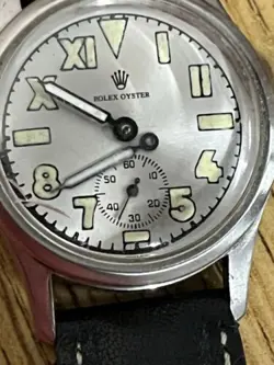 Rolex  Stainless Steel Ref#4453 vintage 30mm watch For parts Only