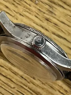 Rolex  Stainless Steel Ref#4453 vintage 30mm watch For parts Only