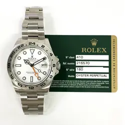 2014 ROLEX EXPLORER II 'POLAR' 226570, 42MM, STEEL, WHITE DIAL, BOX & PAPERS