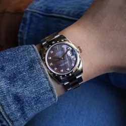 Rolex Datejust 178341NG Everose & Steel Mother of Pearl Diamond 31 mm 2020s