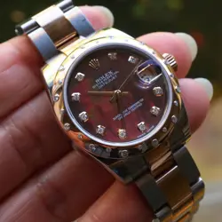 Rolex Datejust 178341NG Everose & Steel Mother of Pearl Diamond 31 mm 2020s