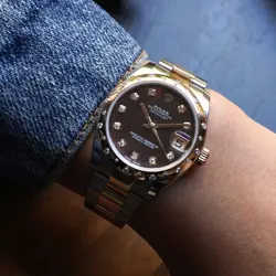 Rolex Datejust 178341NG Everose & Steel Mother of Pearl Diamond 31 mm 2020s