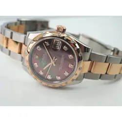 Rolex Datejust 178341NG Everose & Steel Mother of Pearl Diamond 31 mm 2020s