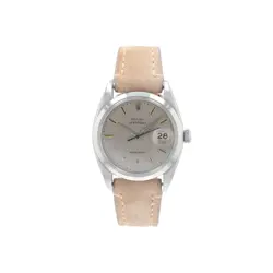 ROLEX  OYSTER DATE 6694 36MM SILVER(PATINA'D) YELLOW GOLD INDEX & SMOOTH BEZEL
