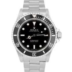 MINT ROLEX SUBMARINER NO-DATE STEEL BLACK 40MM AUTOMATIC OYSTER WATCH 14060 M