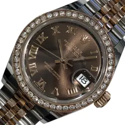 ROLEX DATEJUST 28 CHOCOLATE 279381RBR CHOCOLATE K18PG LADIES #OKW014