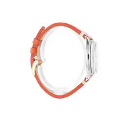 Rolex Oyster 6426 34mm Silver Linen Index(7+3) Dial Smooth Bezel Leather Band