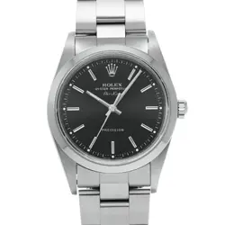 USED ROLEX AIR KING 14000M BLACK CASE SIZE 34×34MM MEN'S WATCH #111028