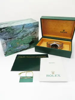 USED ROLEX Air King 14000M Black Case Size 34mm Men's Watch #121028