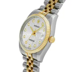 USED ROLEX Datejust 116233G Silver Case Size 36×36mm Men's Watch #121028