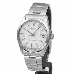 USED ROLEX Oyster Perpetual Date 1500 White Men's Watch #114728