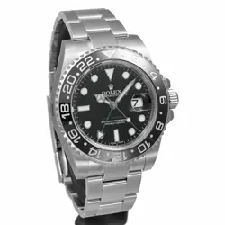 USED ROLEX Gmt Master 2 116710LN Black Case Size 40mm×40mm Men's Watch #121028