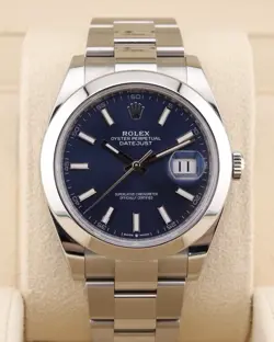 2024 ROLEX DATEJUST 126300 SILVER OYSTER BRACELET WITH SILVER BEZEL BOX & PAPERS