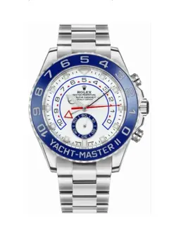 ROLEX YACHT-MASTER II OYSTERSTEEL WHITE DIAL MEN'S WATCH 116680-0002
