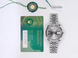 ROLEX DATEJUST 126334 WITH CARD OYSTER BRACELET STAINLESS STEEL WHITE GOLD