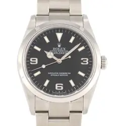 AUTHENTIC ROLEX EXPLORER 1 114270 SS AUTOMATIC SERIAL INFO:M SERIAL  #270-003...