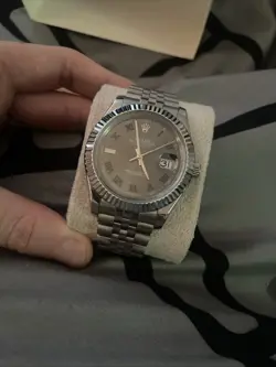 ROLEX DATEJUST 126334 SILVER JUBILEE BRACELET WITH SILVER BEZEL, BOX AND PAPERS