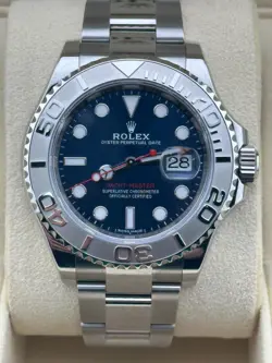 2019 MINT ROLEX YACHT-MASTER 116622 STEEL PLATINUM BLUE 40MM WATCH BOX