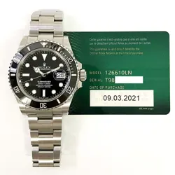 2021 ROLEX SUBMARINER DATE, 41MM, STEEL, BLACK DIAL, 126610LN, BOX & PAPERS