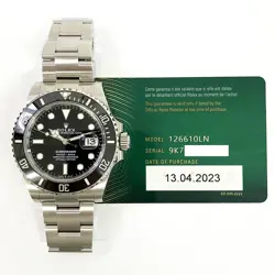 2023 ROLEX SUBMARINER DATE 126610LN, 41MM, STEEL, BLACK DIAL, BOX & PAPERS