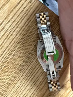 Rolex Silver Rose Gold Date Just Watch