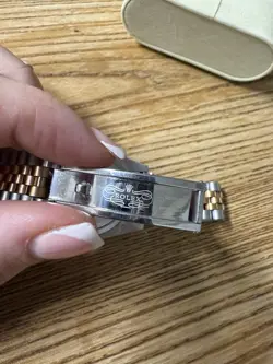 Rolex Silver Rose Gold Date Just Watch