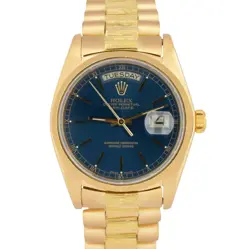 PRESIDENT 36MM BLUE