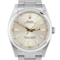 SILVER 36MM STEEL