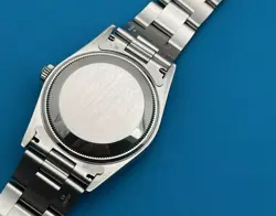 ROLEX DATE 15210  34mm  NATURALLY AGED DIAL STEEL WATCH UNISEX