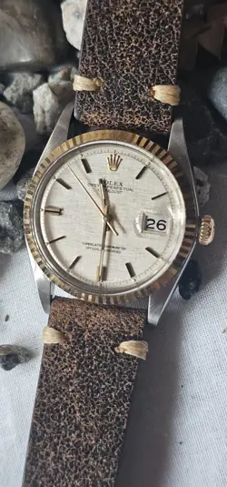 VINTAGE ROLEX DATEJUST 1601 PIE-PAN DIAL 2-TONE MEN'S AUTOMATIC WATCH 1974