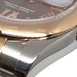 ROLEX DATEJUST 26 Lotus Flower Random Serial 179161NR Black Shell K18PG #267