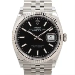 ROLEX DATEJUST 126234 SS×WG AT BLACK DIAL 3 EXTRA LINKS