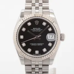 ROLEX DATEJUST 178274G SS×WG AT BLACK DIAL