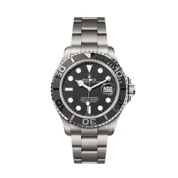 ROLEX YACHT-MASTER WATCH 42MM BLACK INDEX MARKERS DIAL TITANIUM 226627