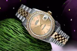 Rolex Datejust 31 mm Champagne Dial Diamond Bezel Two Tone Ladies Watch