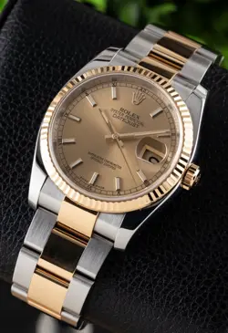Rolex Datejust 36 Two Tone 18k Yellow Gold ref 116233 with Travel Pouch!!!