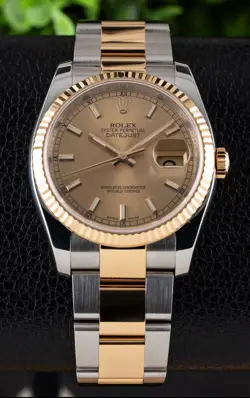 Rolex Datejust 36 Two Tone 18k Yellow Gold ref 116233 with Travel Pouch!!!