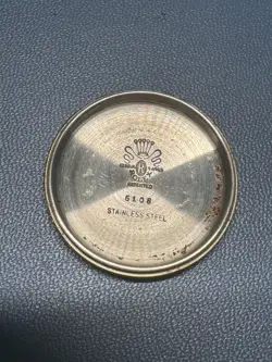 RARE 1950's  Rolex Oyster Perpetual Ref. 6108 SEMI  BUBBLEBACK