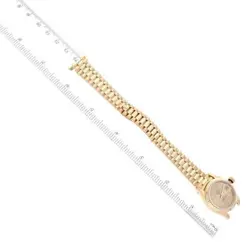 ROLEX DATEJUST PRESIDENT YELLOW GOLD CHAMPAGNE DIAL LADIES WATCH 69178