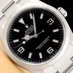 2001 ROLEX EXPLORER I 114270 BLACK ARABIC DIAL 36MM STAINLESS STEEL OYSTER WATCH