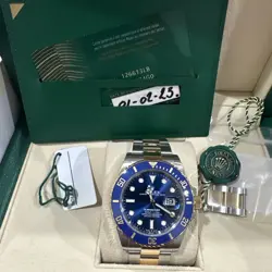 ROLEX SUBMARINER 41MM 126613LB 2023  TWO-TONE BLUE DIAL BOX & PAPERS BEAUTIFUL