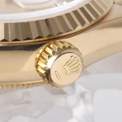 ROLEX Datejust 10P Diamond 69178G Champagne Gold 89 Number second hand Women