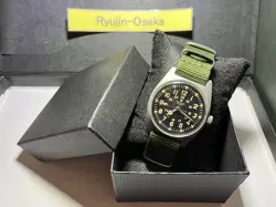 ROLEX VIETNAM WAR MILITARY VINTAGE WATCH HAND ROLLED BLACK DIAL USED TESTED