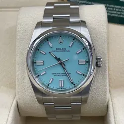 ROLEX OYSTER PERPETUAL 36 BLUE DIAL STAINLESS STEEL OYSTER REF: 116000