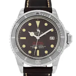 ROLEX SEA-DWELLER 1665 RELUME MK2 DOUBLE RED TROPICAL THIN CASE