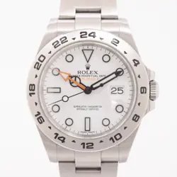 ROLEX EXPLORER II 216570 SS AT WHITE DIAL