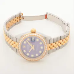 Rolex Datejust 279383RBR SS×YG AT Purple dial 3 Extra Links