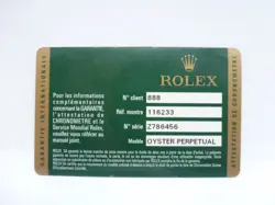 GUARANTEE 116233 ROLEX