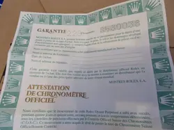 100% ORIGINAL ROLEX 69173  GUARANTEE PAPER  SERIAL S