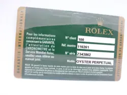 GUARANTEE 116261 ROLEX
